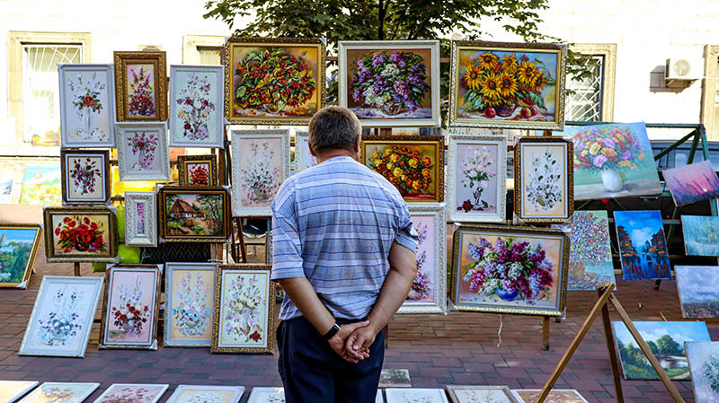 kunstmarkt kiew ukraine
